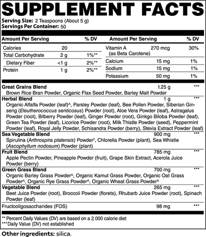 Ultra Cleanse Smoothie Greens, 8.8 oz