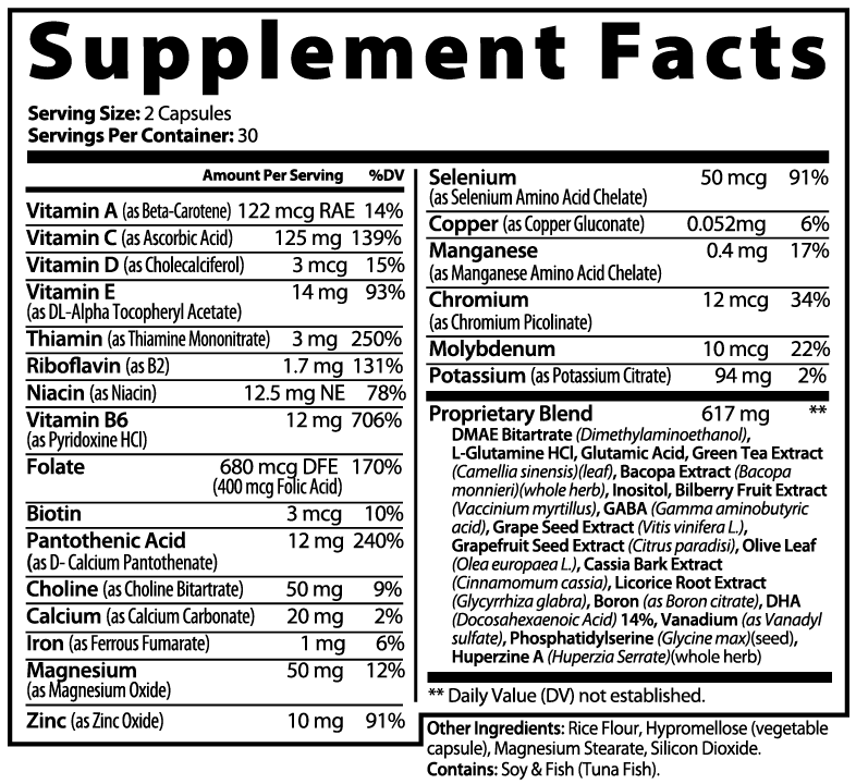 Brain & Focus Formula, 60 ct.